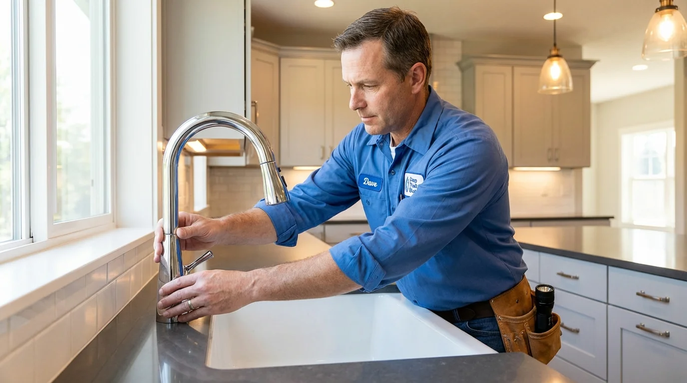 Kitchen faucet installation by Johns Plumbing LLC in Gainesville